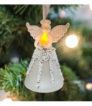 Small Light Up Glass Angel