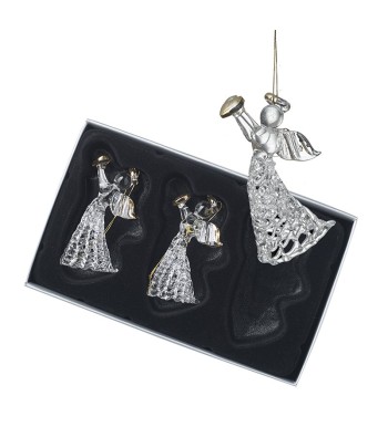 Hanging Glass Angel Set