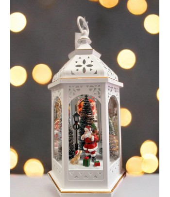 LED Xmas Hex Lantern 41cm...