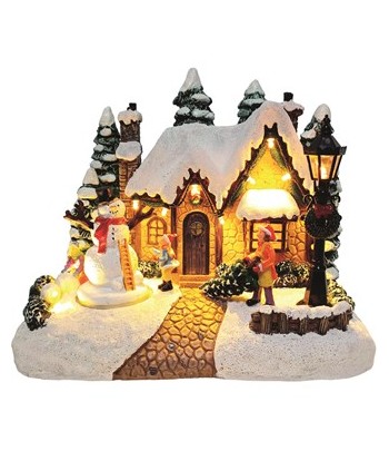 LED Christmas House 24x20cm