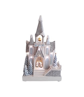 LED Musical Church 21.5x37cm