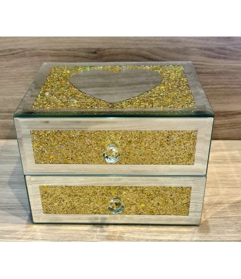 Jewelry Box Gold Heart