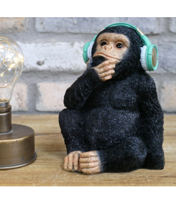 Monkey With Headphones