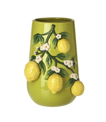 Tall Lemon Ceramic Vase (26cm)