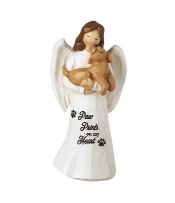 Resin Angel With Dog