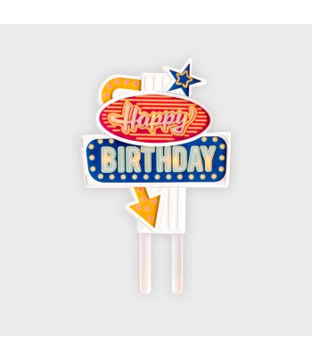 Flashing Cake Topper