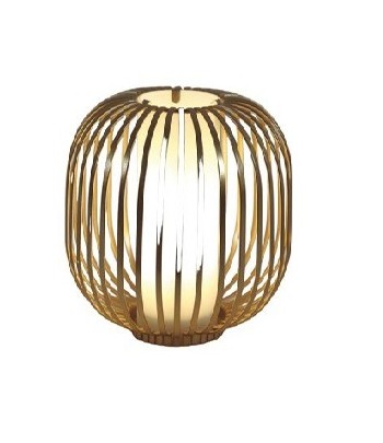 Gold Cage Lantern Lamp 20cm