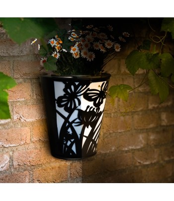 Solar Wall Pot - Butterfly