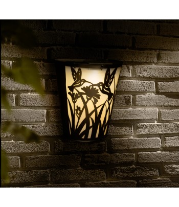 Solar Wall Pot - Hummingbird