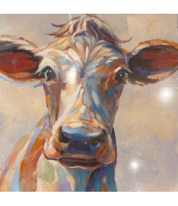 Canvas Oil Cow 80x80cm