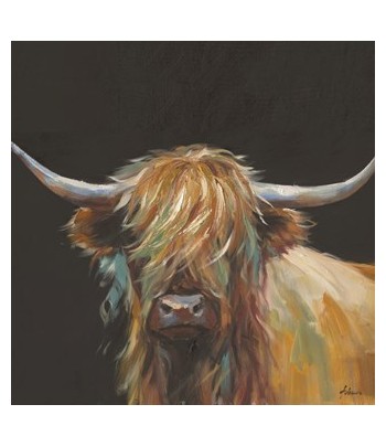 Canvas Oil Highland Cow 80x100