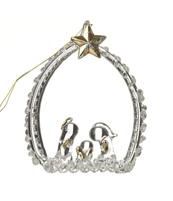 Hanging Glass Nativity Scene