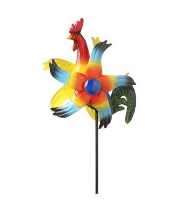 Cockerel Garden Stake Spinner