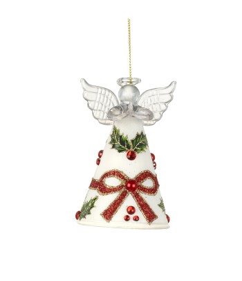 White Glass Angel With...