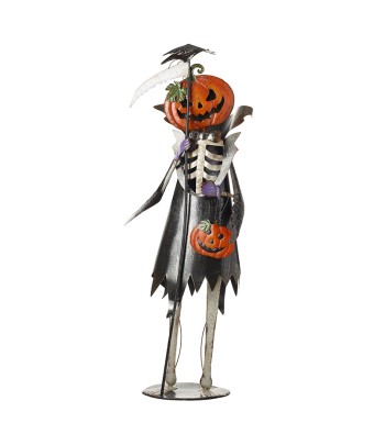 Skeleton With Pumpkin Head