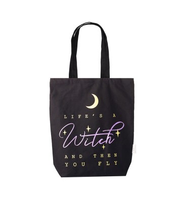 Canvas Tote Bag Lifes A Witch