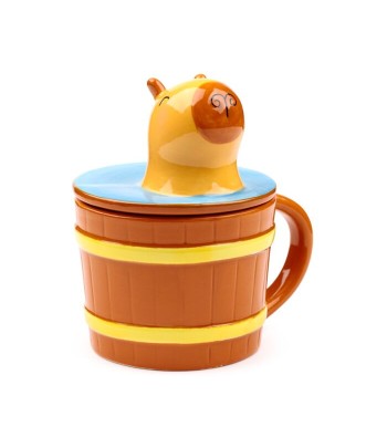 Capybara Ceramic Lidded Mug
