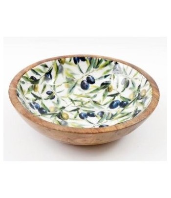Olive Enamel Mango Wood...
