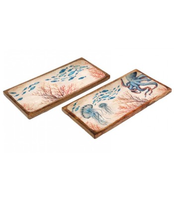 Ocean Enamel Tray - Large...
