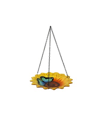 Glass Bird Feeder Flower &...