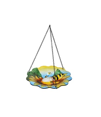 Glass Bird Feeder Flower &...