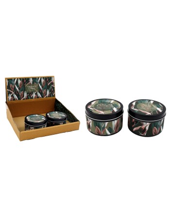 Green & Pink Tin Candles (2...