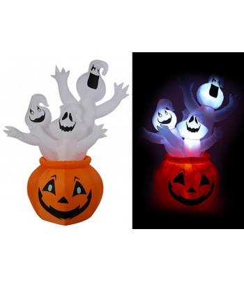 Inflatable Pumpkin Ghosts
