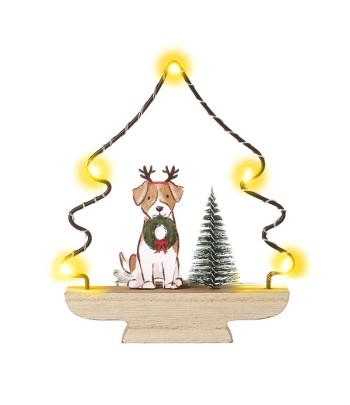 Light Up Tree With Dog...