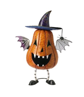 Bat Wing Metal Pumpkin...