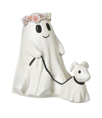 Floral Ghost Walking Dog