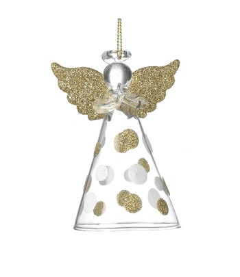 Glass Hanging Angel 8cm