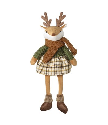 Deer In Tartan Skirt With...