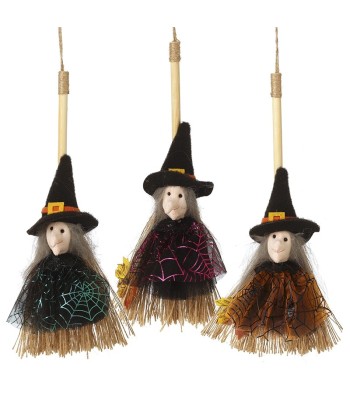 Hanging Witch In Web Dress...