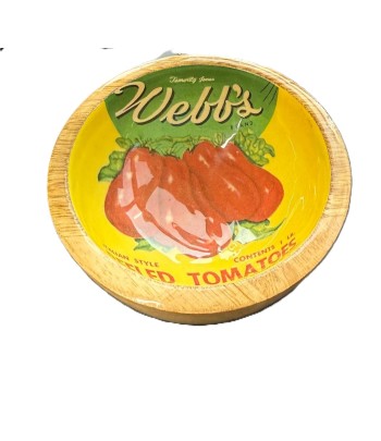 Tomatoe Enamel Mango Wood...