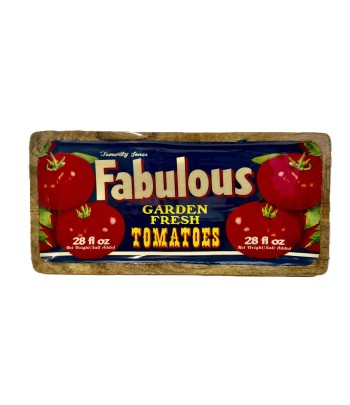 Tomatoe Enamel Mango Wood...