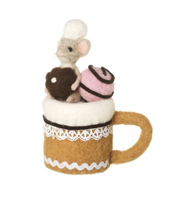 Felt Mouse On Mug