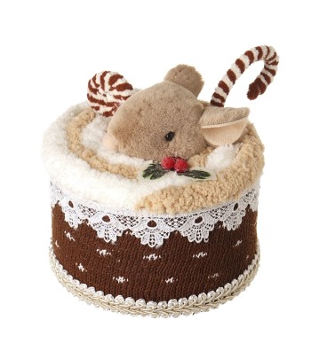 Felt Mouse In Swirl Top Cake