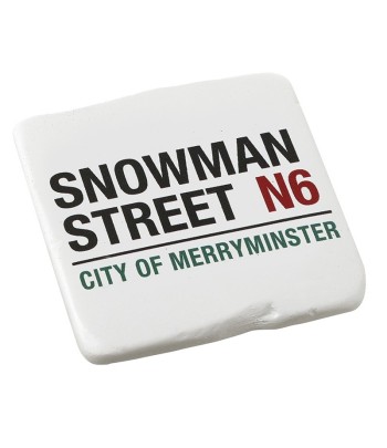 White Resin Snowman Street...
