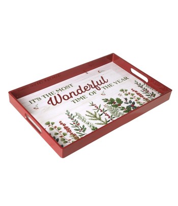White Most Wonderful Time Tray