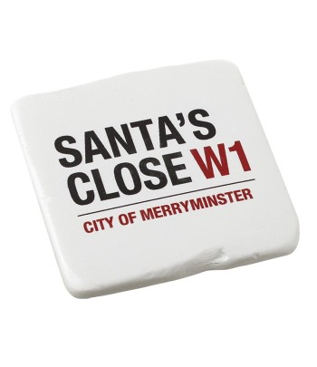 White Resin Santa's Close...