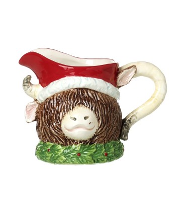 Highland Cow In Santa Hat Jug