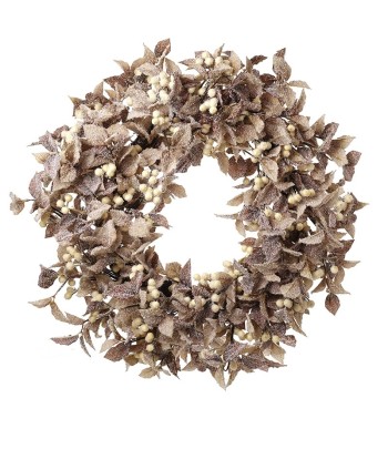 Iced Mistletoe Wreath With...