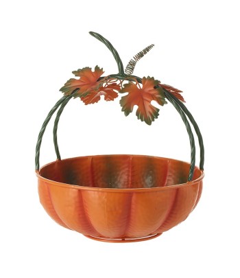 Metal Pumpkin Basket Large