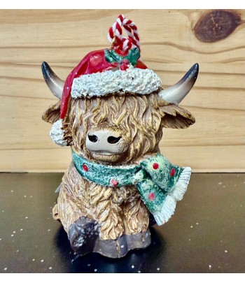 Highland Cow With Hat Tree...