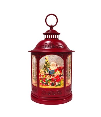 LED Santa Spinner Red 32.5cm
