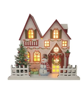 LED Christmas House White...