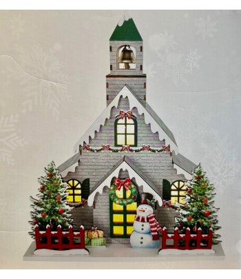 LED Christmas Church Grey...