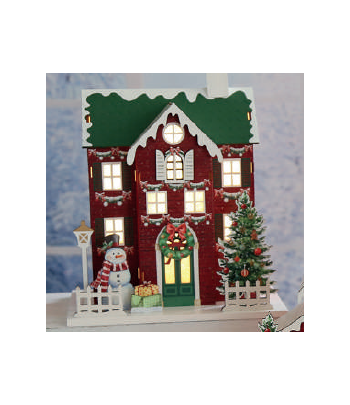 LED Christmas House Grey...