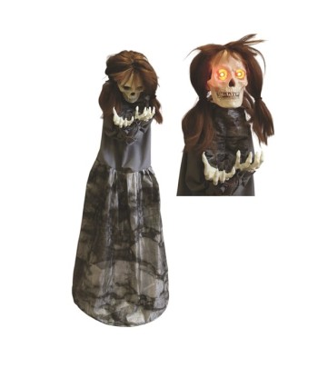 LED Animated Scary Girl 120cm