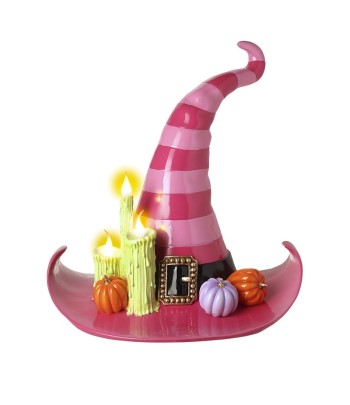 Pink Stripe Witch Hat With...